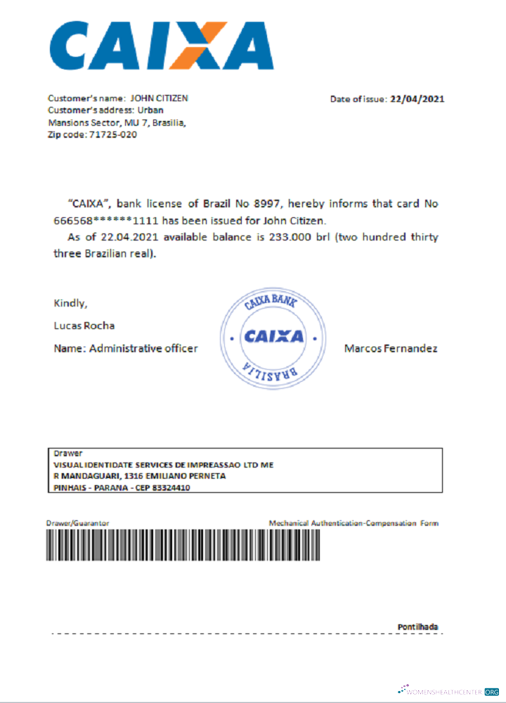 Download Brazil Caixabank reference Photoshop template